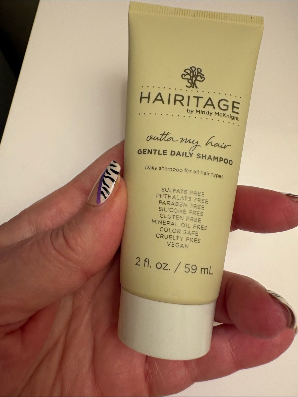 Hairitage gentle daily shampoo, new and unopened